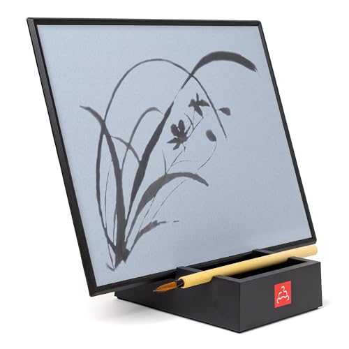 The Original Buddha Board Art Set: Water Painting w/ Bamboo Brush & Stand for Mindfulness Meditation – Inkless Drawing Board - Painting & Art Supplies – Ideal Relaxation Gifts for Women or Men