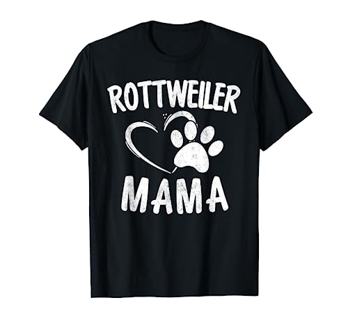 Rottweiler Mama Gift Dog Lover Apparel Pet Owner Rottie Mom T-Shirt