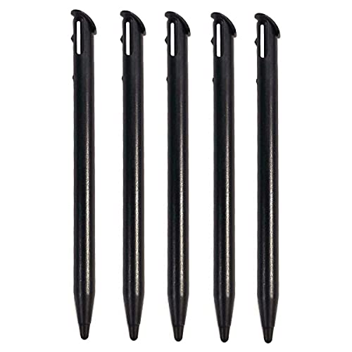 FainWan 5 Pack Stylus Pens Compatible with New 3DS XL 2015 Nin-tendo Slot Replacement Pen Plastic Touch Screen Pen Set (Black)