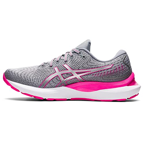 ASICS Women's Gel-Cumulus 24 Running Shoes, 8.5, Sheet Rock/Pink GLO