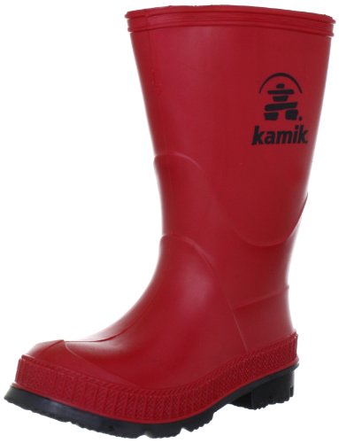 Kamik STOMP/KIDS/PUR/4149F Rain Boot Red,1 M US Big Kid