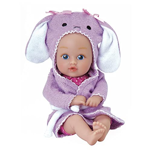 Adora Bath Time Baby Tots Collection, 8.5' Baby Doll and Clothes Set, Made with Fresh Powder Scent, Machine Washable and Exclusive QuickDri Vinyl Body, Birthday Gift For Ages 1+ - Bunny