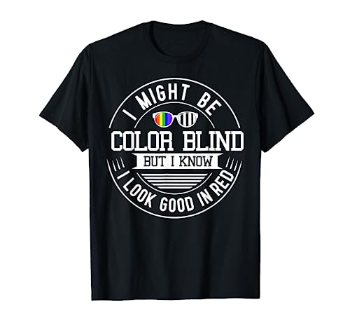 Color Blind Gift Blindness Test Eye Glasses T-Shirt