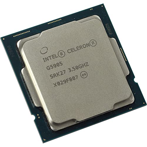 Intel Celeron G5905 Desktop Processor 2 Cores 3.5 GHz LGA1200 (Intel 400 Series chipset) 58W