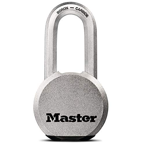 Master Lock Magnum Heavy Duty Solid Steel Padlock with Key, Silver, ‎M930XKADLH