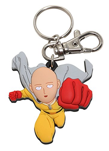 Great Eastern Animation One Punch Man Saitama Flying PVC Keychain