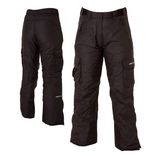 Arctix Women's Snow Sports Insulated Cargo Pants, Black, Medium