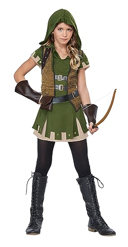 Girl's Miss Robin Hood Costume Large (10-12) Green