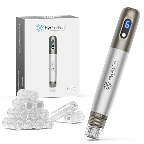 Dr.Pen H3 Hydra Pen Microneedling Pen: Professional Automatic Serum Wireless Microneedling with 12 Cartridges - Skin Pen for Face & Body & Hair Growth