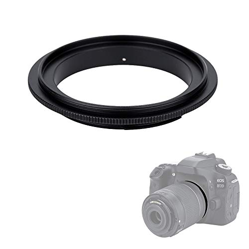 58mm Macro Lens Reverse Ring Adapter for Canon EOS Rebel T6 T7 T5 SL3 SL2 T8i T7i T6i T6s T5i 2000D 4000D 90D 80D 70D with EF-S 18-55mm Kit Lens & More Canon DSLR Cameras with 58mm Filter Thread Lens