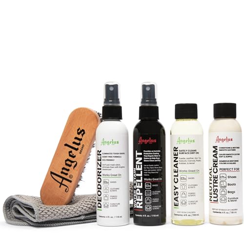 Angelus Sneaker Cleaning Kit | Shoe Cleaner Set for Sneakers, Boots, Leather, Suede | Complete Shoe Care Kit