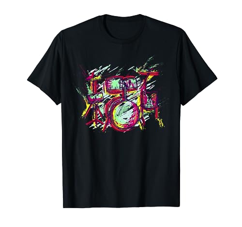 Abstract art drums musician music band throne noose T-Shirt