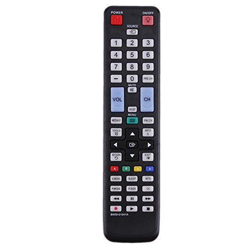 New BN59-01041A Replaced Remote fits for Samsung HDTV UN40C5000QF LN32C550J1F LN37C550J1F LN40C610N1F LN40C630K1F LN60C630K1FXZA PL50C550 PL50C550G1F LN46D630M3FXZA LN46D630M3FXZC and More