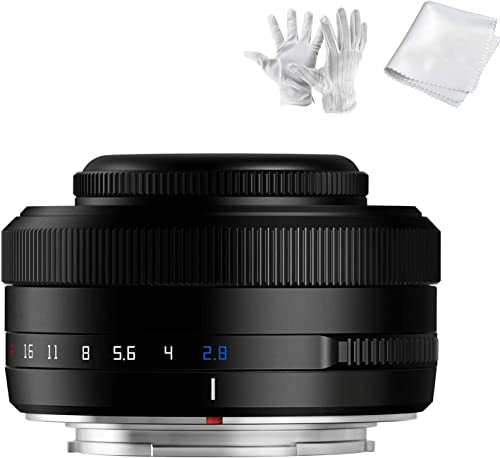 TTartisan 27mm F2.8 Autofocus Lens, Compatible with Fuji X-Mount Cameras XS10 X-A5 X-A7 X-M1 X-M2 X-E4 X-T1 X-T10 X-T2 X-T20 X-T3 X-T4 X-T100 X-T200 X-T30 X-Pro1 X-Pro2 X-Pro3 X-E1 Black