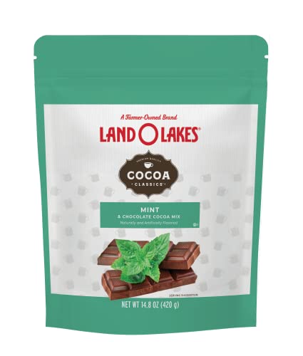 Land O Lakes Cocoa Classics Mint Cocoa Mix Pouch, 14.8 Ounce (Pack of 1)
