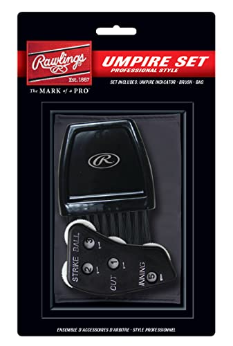 Rawlings | Umpire Accessories Set | Includes 4-Dial Indicator, Brush & Bag