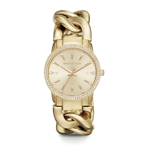 Michael Kors Lady Nini Three-Hand Gold-Tone Stainless Steel Women's Watch (Model: MK3235)