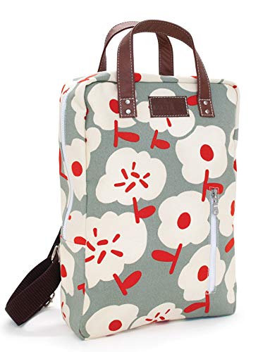 maika Recycled Canvas Zippered Backpack, Sierra, Grey