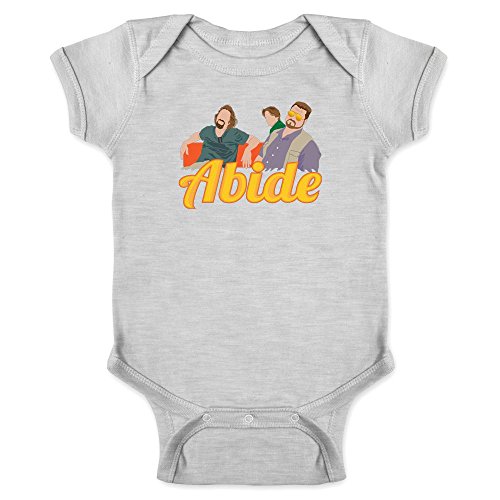 Pop Threads The Dude Abides Minimalist Infant Baby Boy Girl Bodysuit Gray 6M