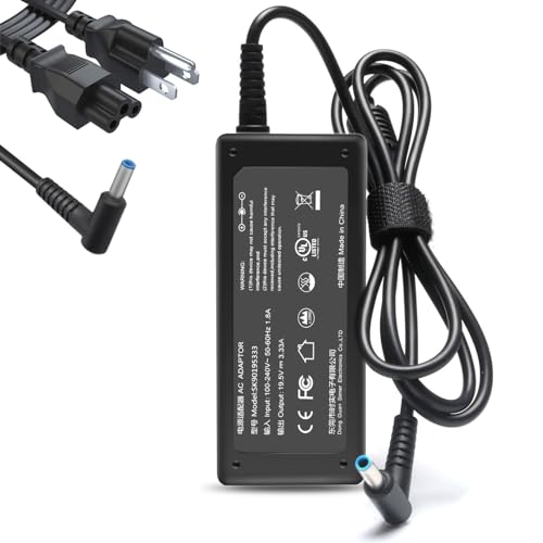 45W 65W Laptop Charger AC Adapter Power Suppy for HP 15-DA 15-DB 15-da0xxx 15-db0xxx 15-da0012dx 15-da0014dx 15-da0032wm 15-da0033wm 15-bd0005dx 15-bd0011dx 15-bd0015dx 15-bd0031nr 15-bd0047wm