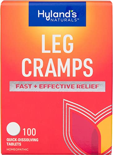Hyland's Naturals Leg Cramp Tablets, Natural Relief of Calf, Leg and Foot Cramp, Quick Dissolving Tablets, 100 Count