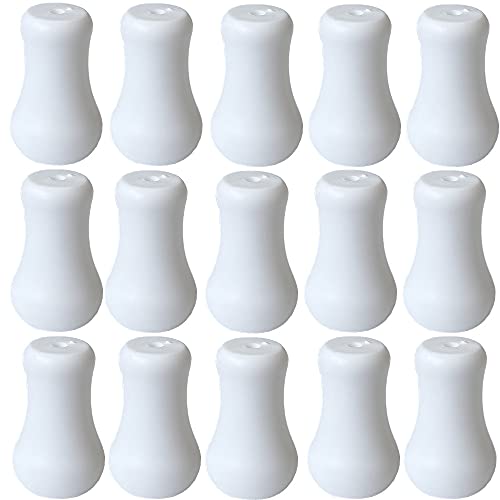 20pcs White Plastic Cord Tassel Window Blind Cord Knobs Drops Pull End for Roman Shades Curtain Crafts Drawstring Tassels