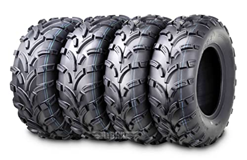 WANDA Set of 4 ATV/UTV Tires 25x8-12 Front & 25x10-12 Rear /6PR P373-10243/10244