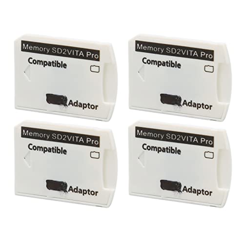 4Pcs PS Vita Memory Card Stick Adapters, PS Vita Memory Card Adapter, Micro Storage Card Adapter for PS Vita 1000 2000, Micro SD Adapter for PS TV