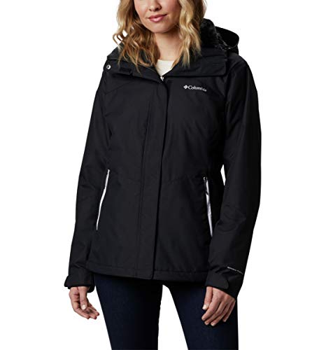 Columbia Women’s Bugaboo II Fleece Interchange Winter Jacket, Waterproof & Breathable, Black, Large