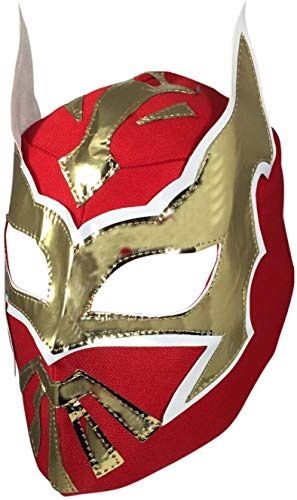 Sin Cara Lucha Libre Wrestling Mask Kids- Children's Luchador boys Sin Cara Mask for Kid. Sin Cara Costume Wrestler Luchadores Lucha Libre mask (Red)