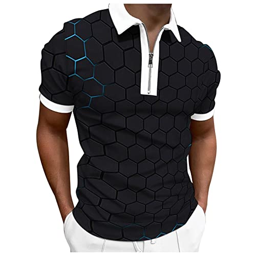 Vickyleb Men's Slim-Fit Tech Stretch Polo Shirt Polo Shirts for Men Big and Tall mingwangseo qq&