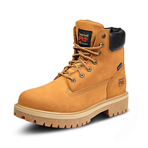 Timberland PRO Men's Direct Attach Six-Inch Soft-Toe Boot, Wheat Nubuck,9 W