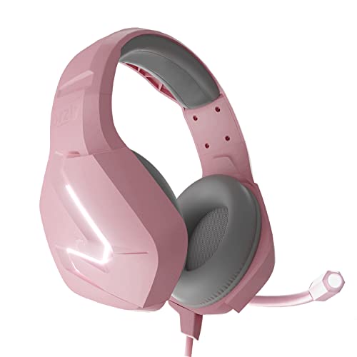 Orzly Gaming Headset (Pink) for PC and Gaming Consoles PS5, PS4, Xbox Series X | S, Xbox ONE, Nintendo Switch & Google Stadia Stereo Sound with Noise Cancelling mic - Hornet RXH-20 Nakuru Edition