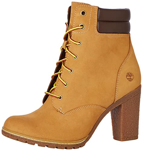 Timberland womens Tillston 6 Inch Double Collar Fashion Boot, Wheat Nubuck, 6.5 US