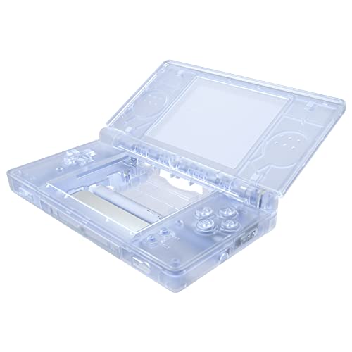 eXtremeRate Glacier Blue Replacement Full Housing Shell for Nintendo DS Lite, Custom Handheld Console Case Cover with Buttons, Screen Lens for Nintendo DS Lite NDSL - Console NOT Included