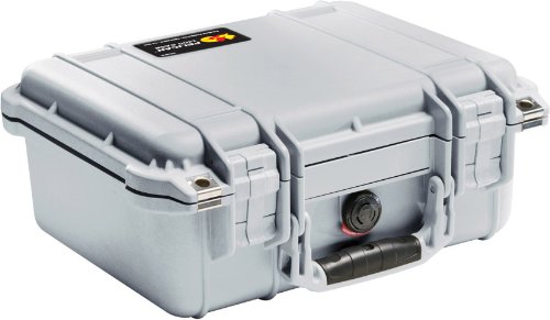 Pelican 1400 Camera Case With Foam (Silver)