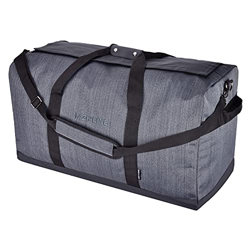 MZIPLINE XXL Extra Large Duffle Bag-Smell Proof-Water Resistant Sport Gym Overnight Weekender Bag,Holdall Travel Duffel Bag With Carbon Lining (Grey, Extra Large)