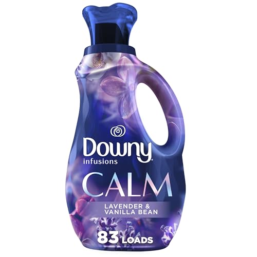Downy Infusions Laundry Fabric Softener Liquid, Calm, Lavender & Vanilla Bean, 56 Fl Oz