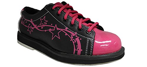 Pyramid Women's Rise Black/Hot Pink Bowling Shoes Size 11
