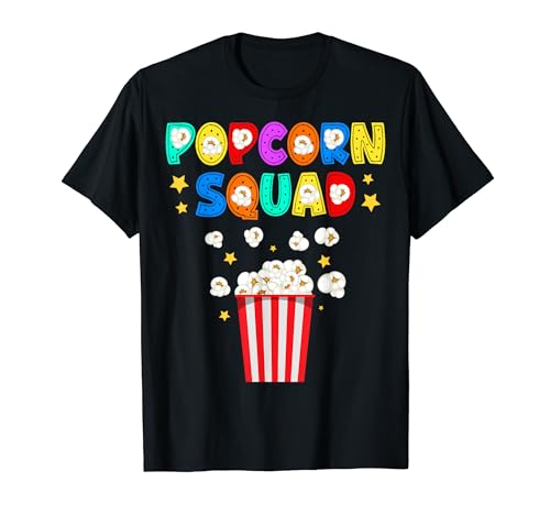 Popcorn Squad Movie Theater Lover Theatre Nerd T-Shirt