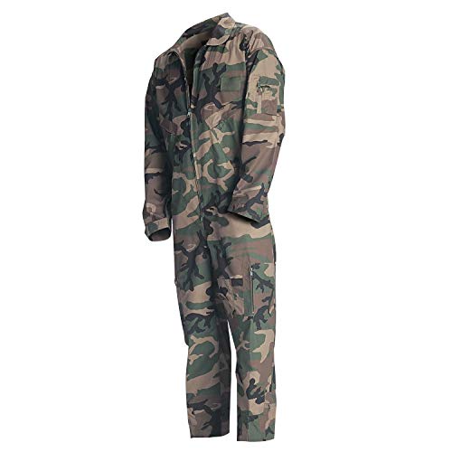 Rothco Flight Coverall, Woodland Camo, Small