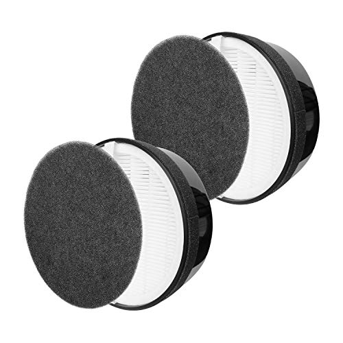 Flintar H13 Grade True HEPA Replacement Filters, Compatible with hOmeLabs True HEPA H13 Air Purifier HME020248N, 3-in-1 High-Efficiency True HEPA Filtration System, 2-Pack