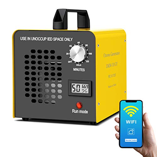 Commercial Ozone Generator 10000mg/h Remote Control Timing Ozone Machine Odor Eliminator Industrial O3 Ozone ionizer purifiers Deodorizer Ozonator for Rooms, Car, Home, auto, Smoke, Pets