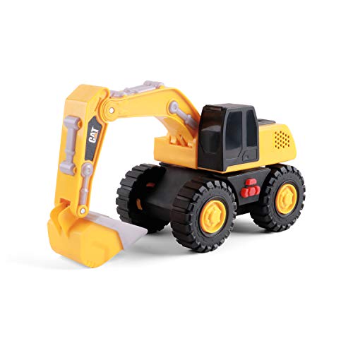 CAT Construction Toys, Tough Machines Toy Excavator, 10' w/Realistic Lights & Sounds, Rumbling Action, Movable Parts & Sturdy Plastic Construction