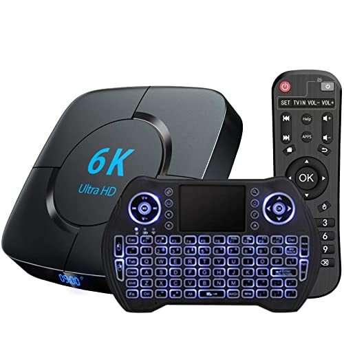 TV Box Android 12.0 4GB 32GB Allwinner H618 BT5.0 Smart TV Box Set Top Box with Keyboard USB 2.0 Ultra HD 4K 6K HLG Mode HDR10+ WiFi 2.4 5.8 GHz