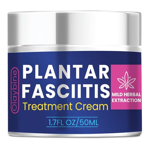 Olaybine Plantar Fasciitis Relief Cream: Soothing Heel Discomfort - Suitable for Men and Women 1.7OZ
