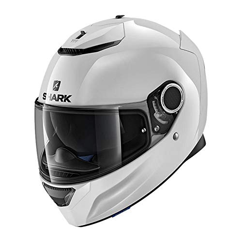 Shark Unisex-Adult Full Face Helmet (White, XL-61-62 cm-24-24.4'')