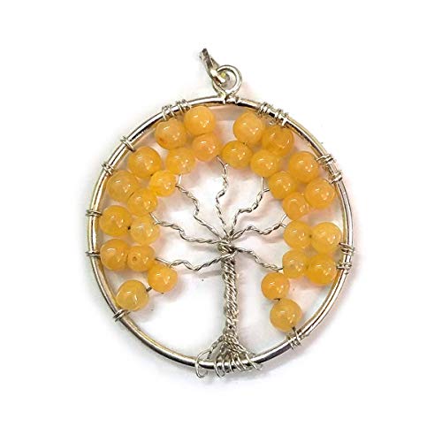 Reiki Crystal Products Natural Citrine Tree of Life Pendants