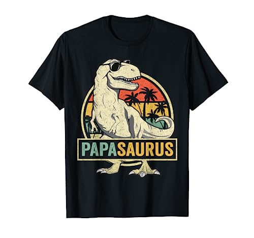 Papasaurus T Rex Dinosaur Papa Saurus Family Matching T-Shirt