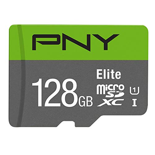 PNY 128GB Elite Class 10 U1 microSDXC Flash Memory Card - 100MB/s, Class 10, U1, Full HD, UHS-I, Micro SD